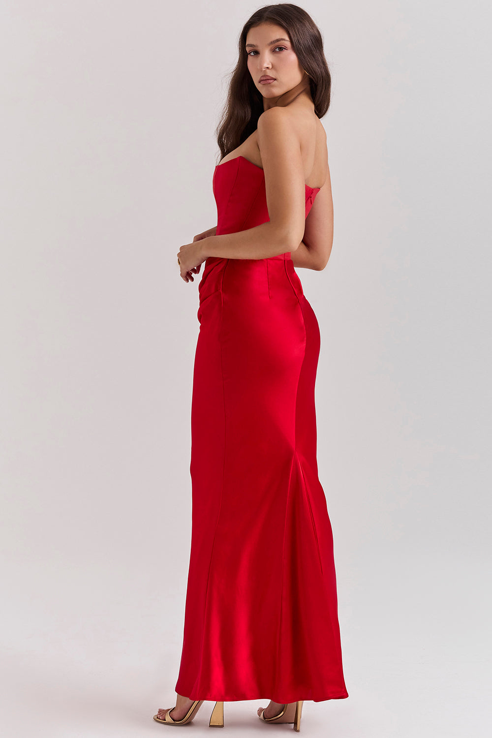 Theresa | Elegantes trägerloses Korsettkleid