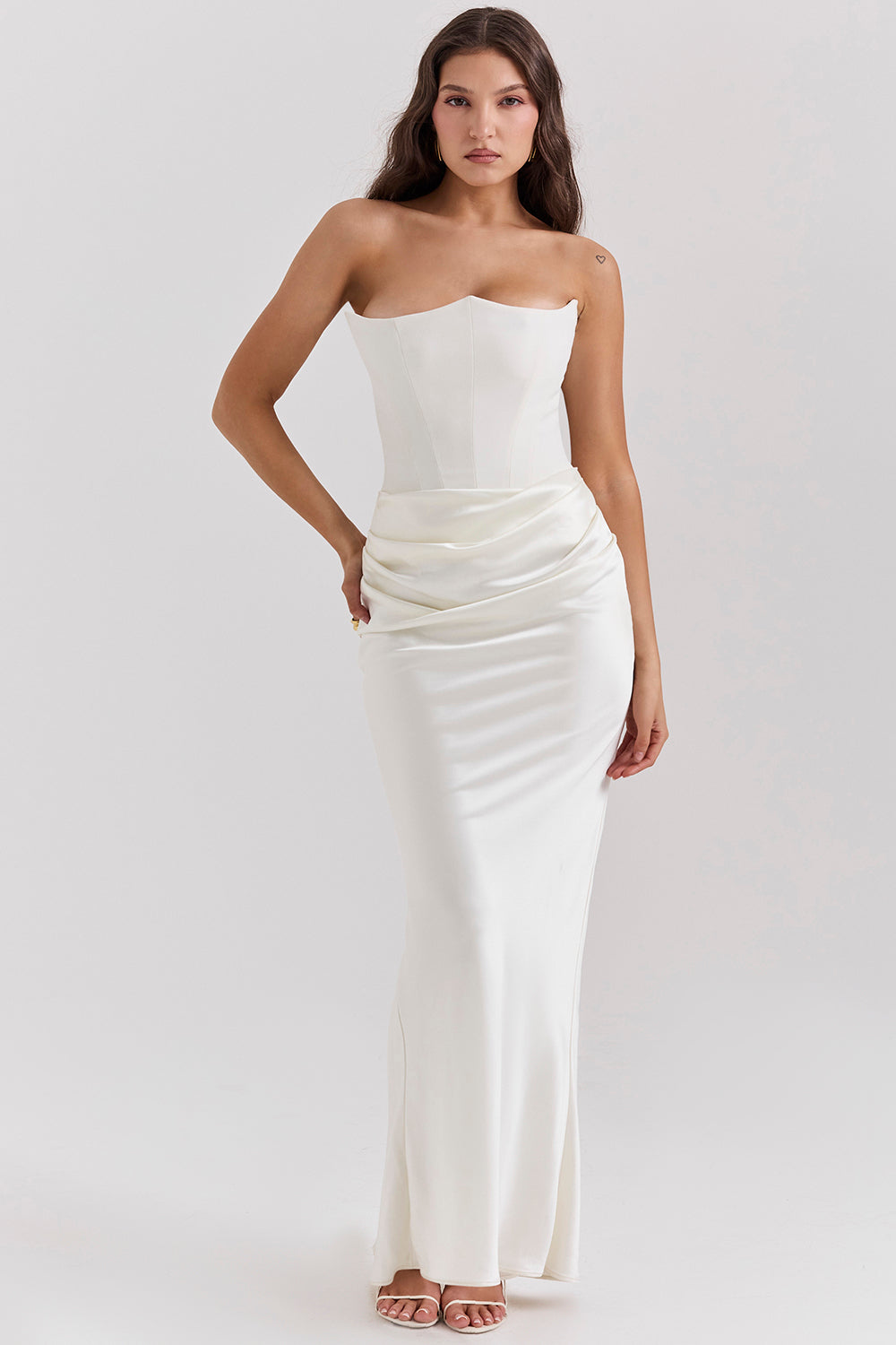 Theresa | Elegantes trägerloses Korsettkleid