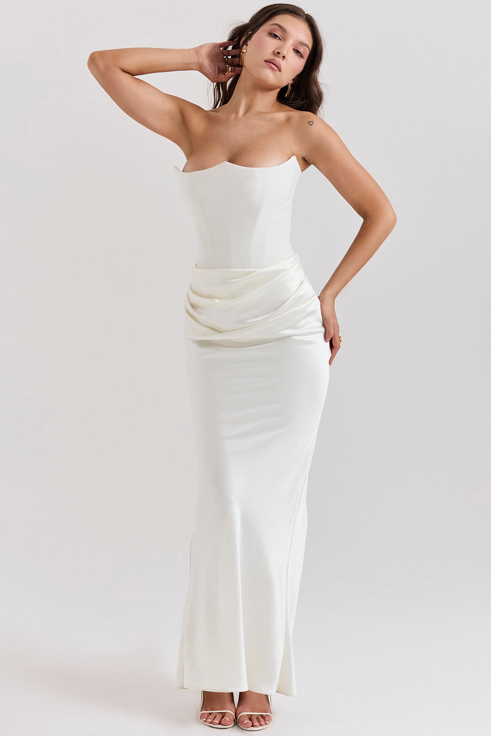 Theresa | Elegantes trägerloses Korsettkleid