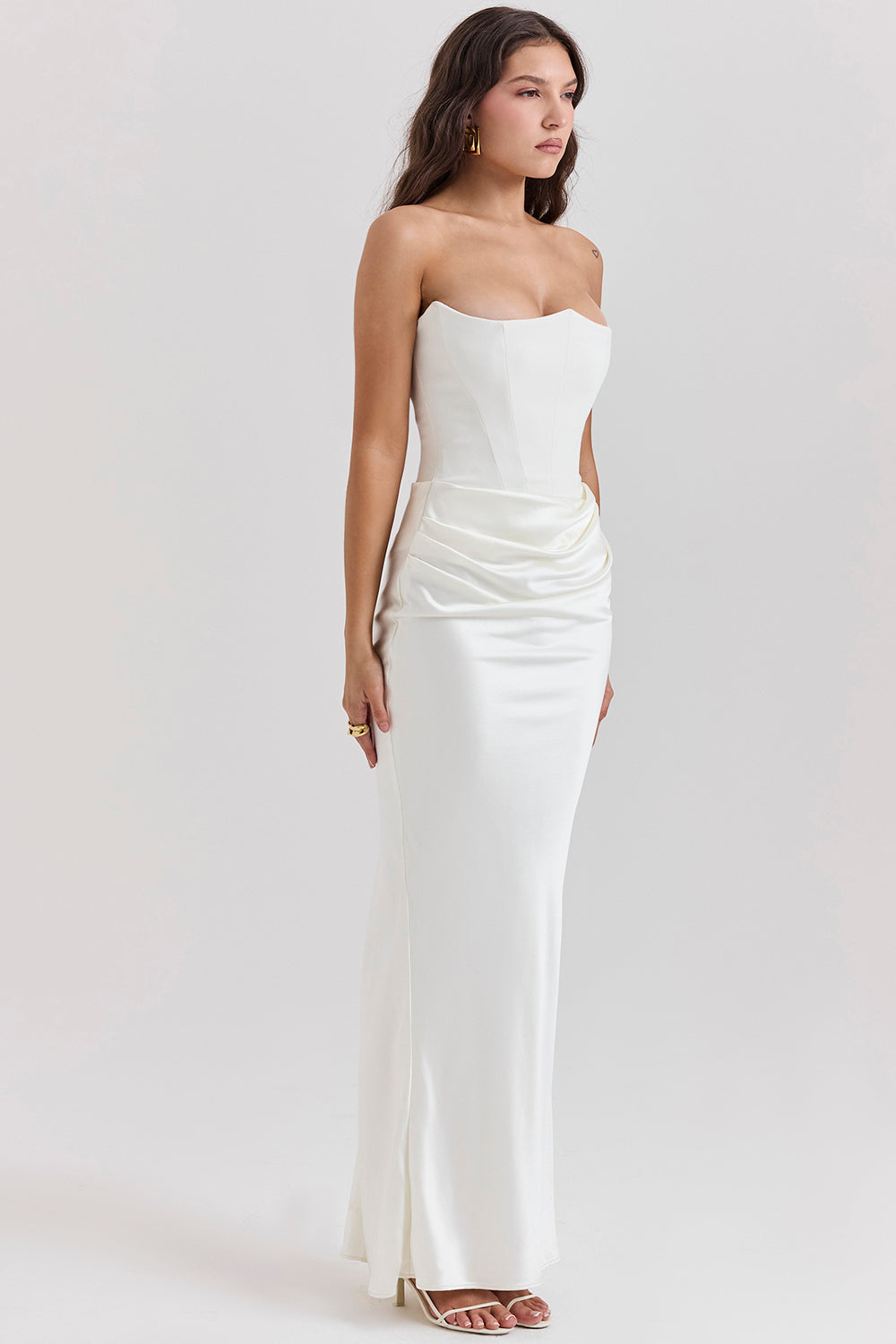 Theresa | Elegantes trägerloses Korsettkleid