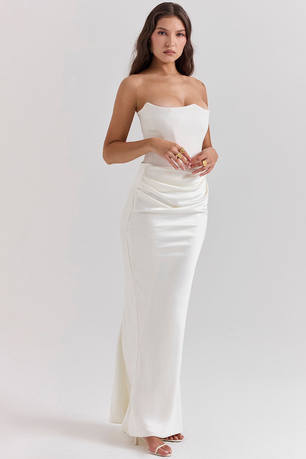 Theresa | Elegantes trägerloses Korsettkleid