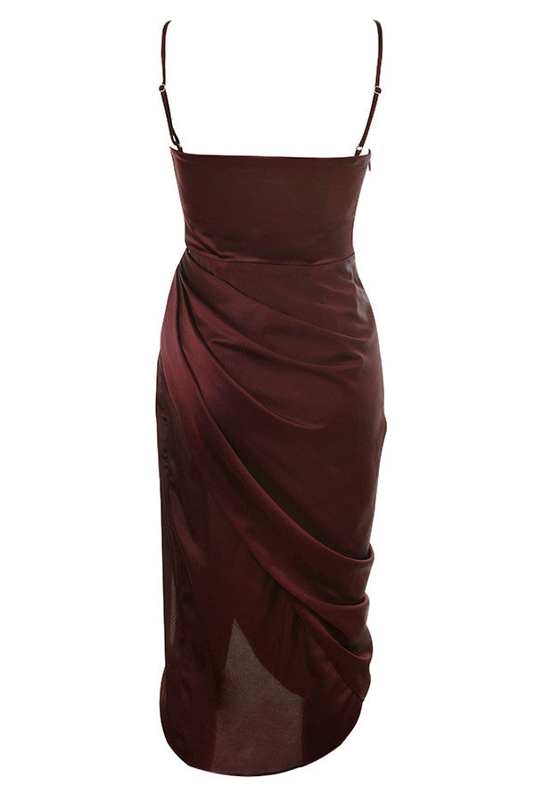 Jana | Satin Balkon kleid Korsett