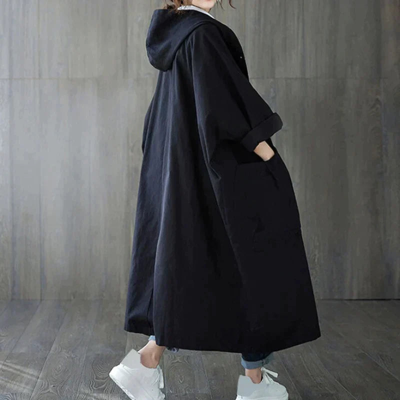 EleganzMantel - Stilvoller Trenchcoat für Frauen in Übergröße