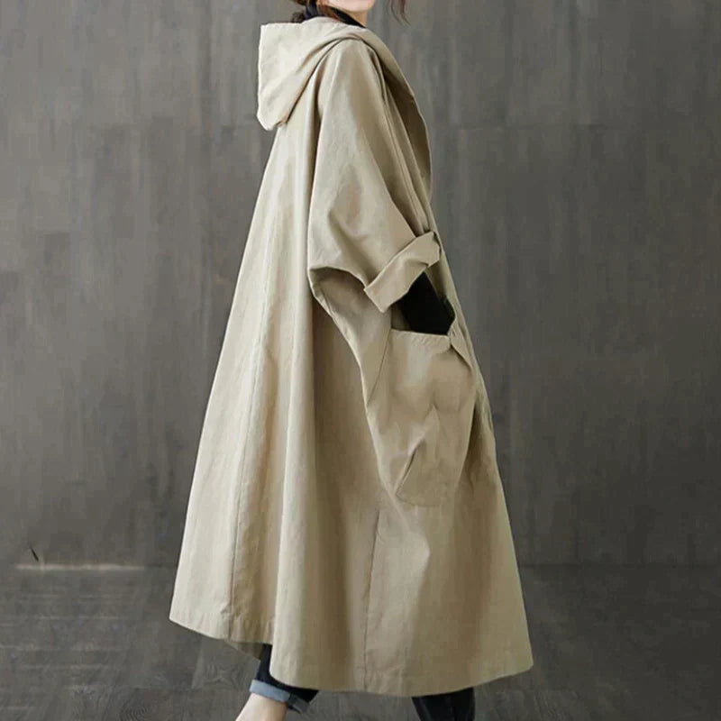 EleganzMantel - Stilvoller Trenchcoat für Frauen in Übergröße