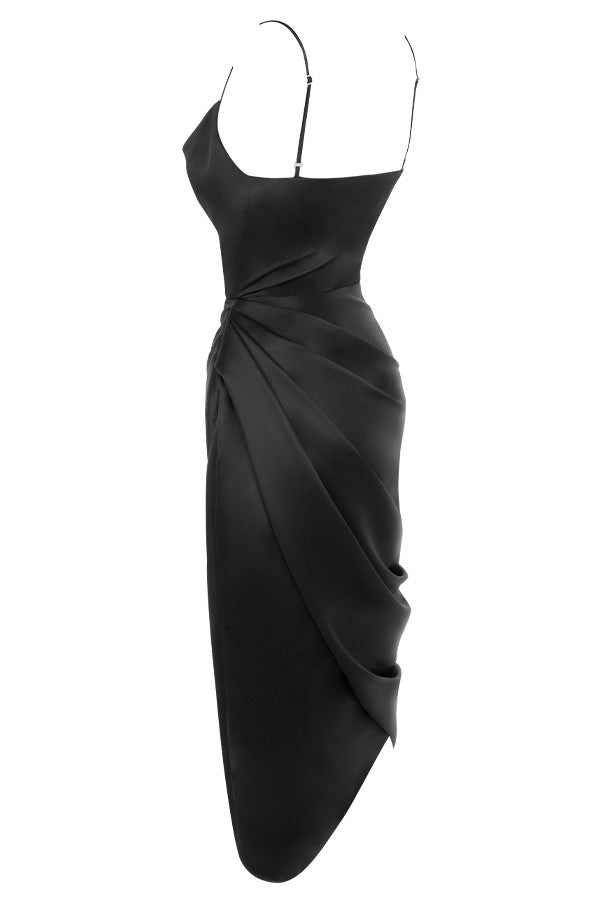 Jana | Satin Balkon kleid Korsett