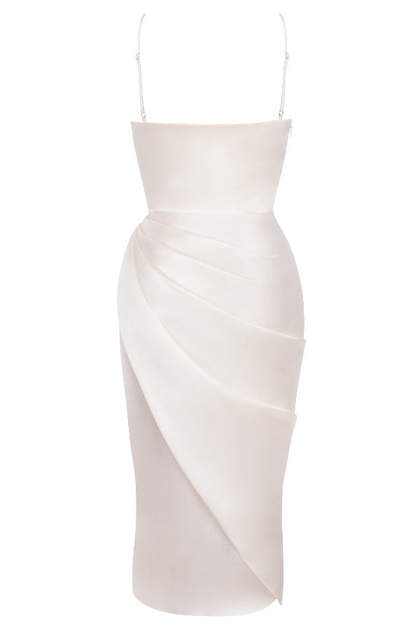 Jana | Satin Balkon kleid Korsett