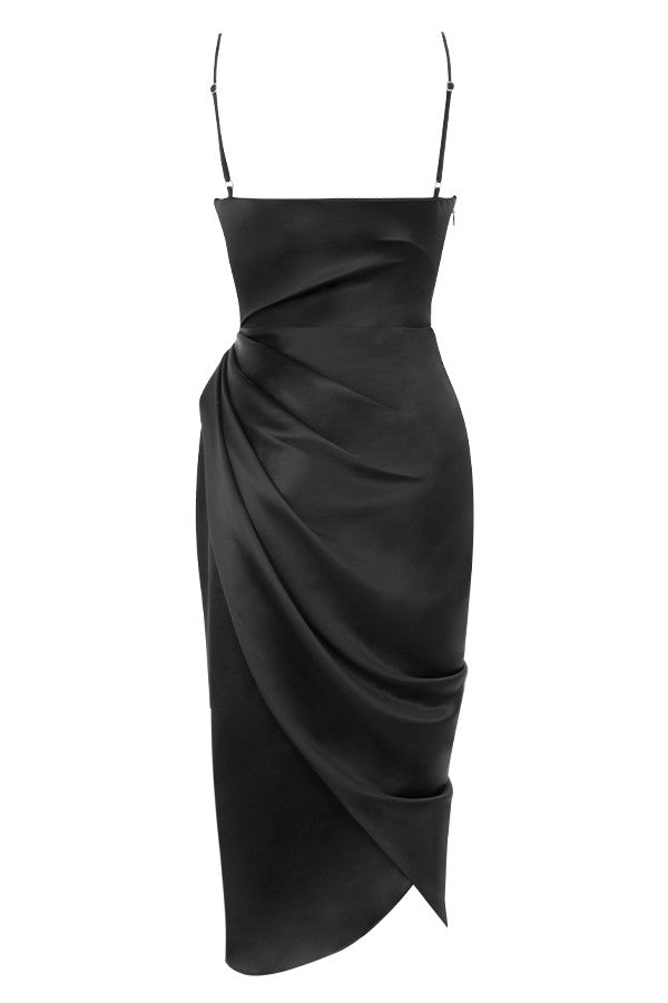 Jana | Satin Balkon kleid Korsett