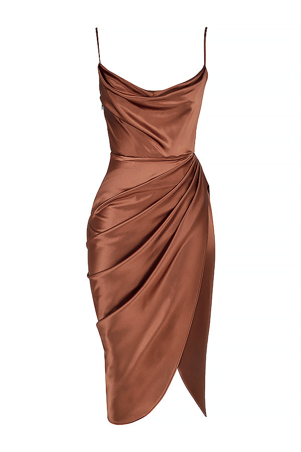 Jana | Satin Balkon kleid Korsett