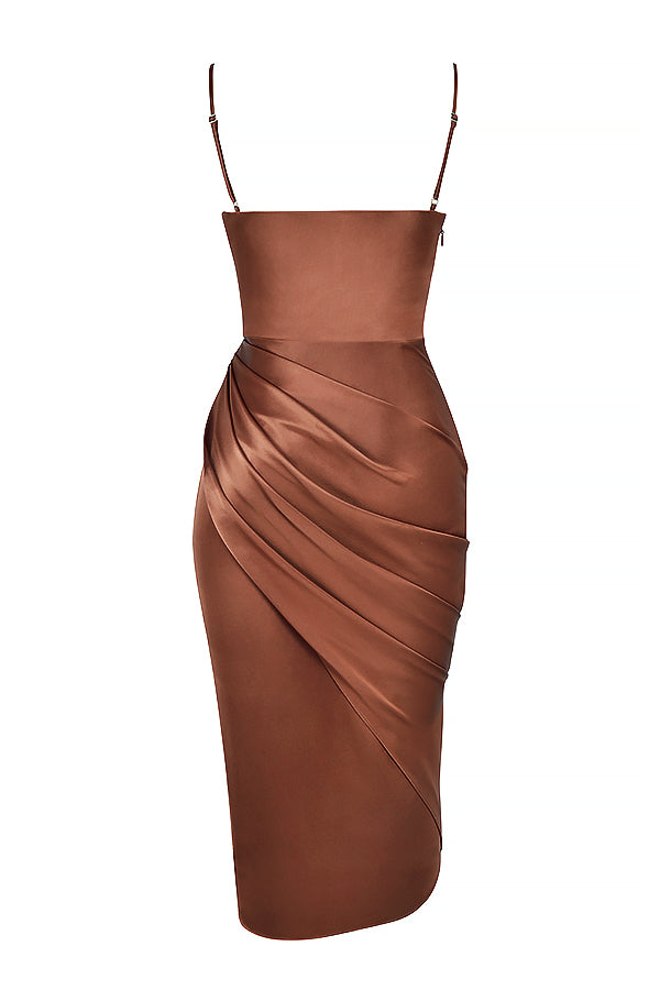 Jana | Satin Balkon kleid Korsett