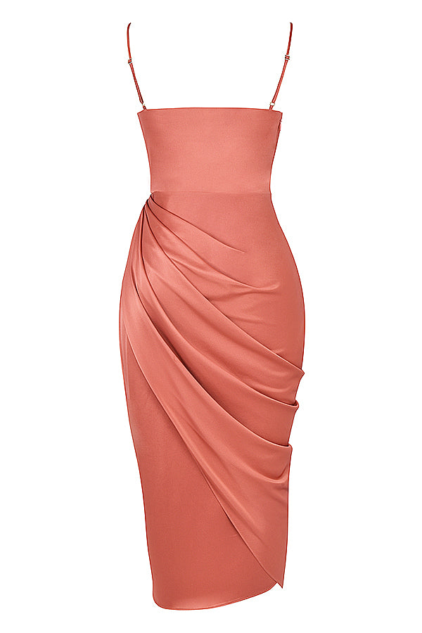 Jana | Satin Balkon kleid Korsett