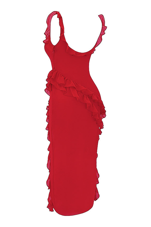 Fiorella | Maxikleid mit Rüschen