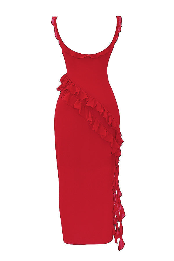 Fiorella | Maxikleid mit Rüschen