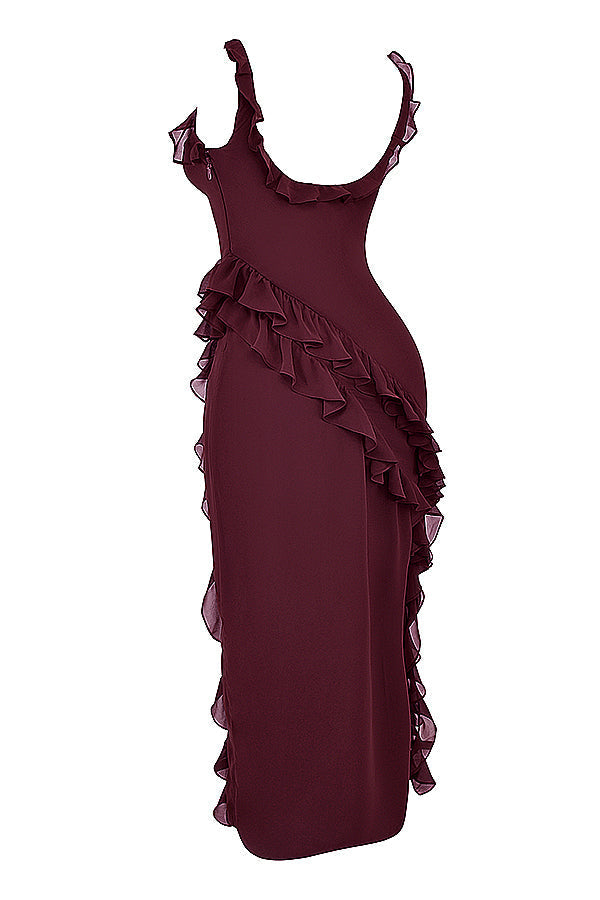 Fiorella | Maxikleid mit Rüschen