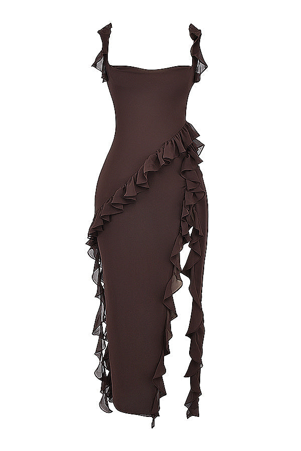Fiorella | Maxikleid mit Rüschen