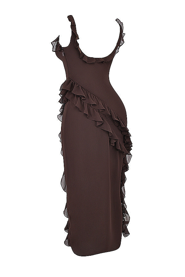 Fiorella | Maxikleid mit Rüschen