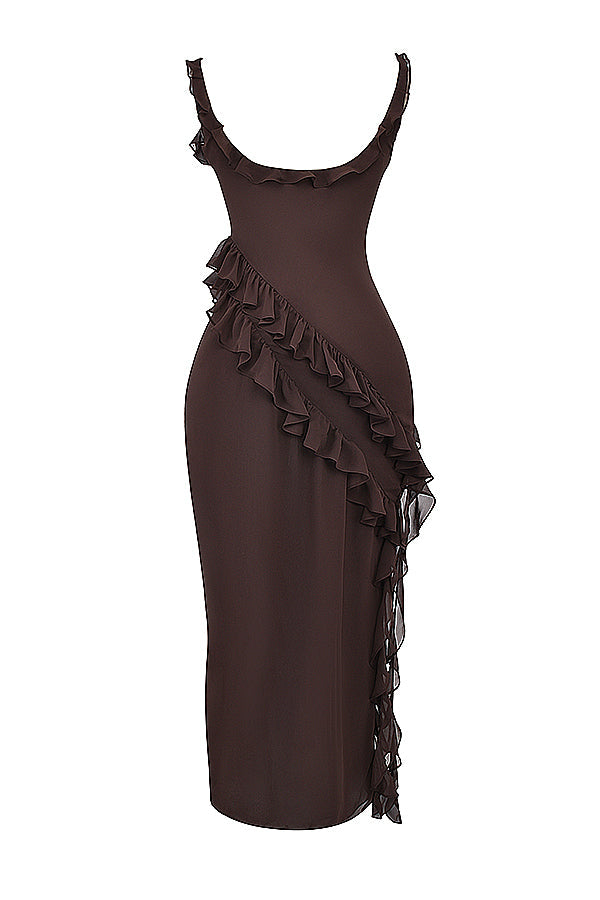 Fiorella | Maxikleid mit Rüschen