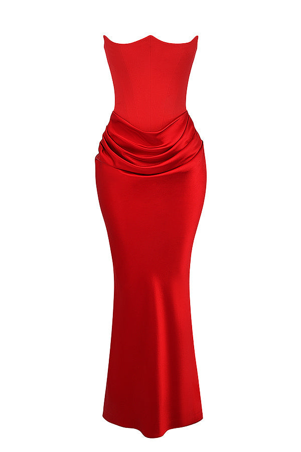 Theresa | Elegantes trägerloses Korsettkleid