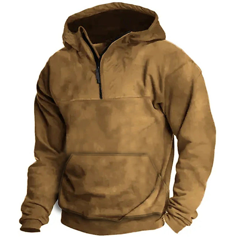 Aktiver Komfort: Fleece-Pullover mit Kapuze für Männer