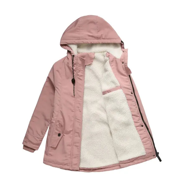 Dahlia | Damen Elegante Kapuzen Jacke | Winter
