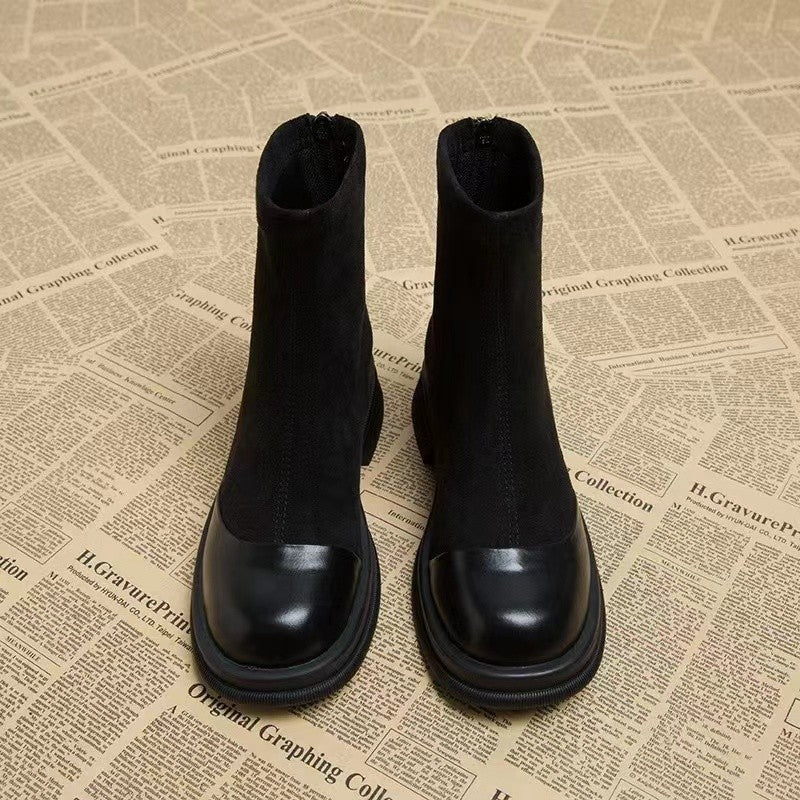 Diana | Damen Kurze Stiefel mit dicker Sohle