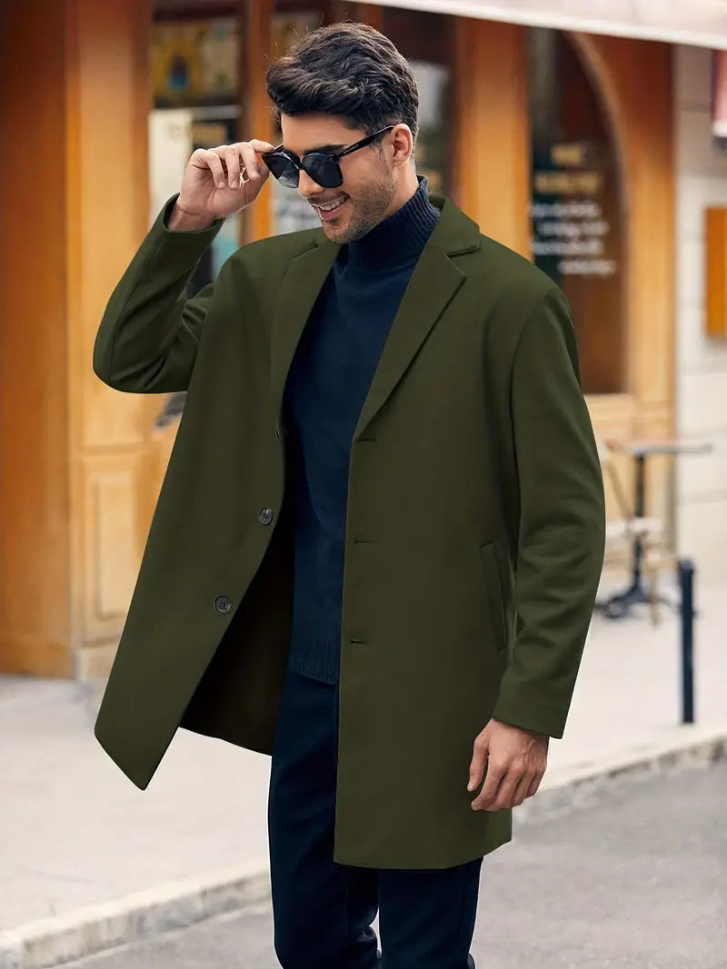 Marco | Herren Freizeitkragen Trenchcoat | Lang