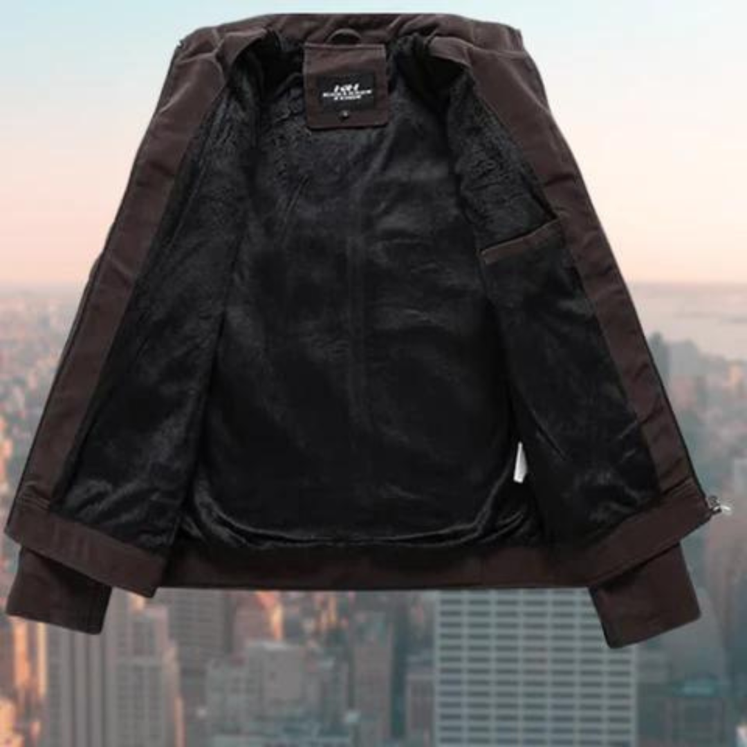 Leonoro | Herren Klassisch Bomber Jacke | Warme