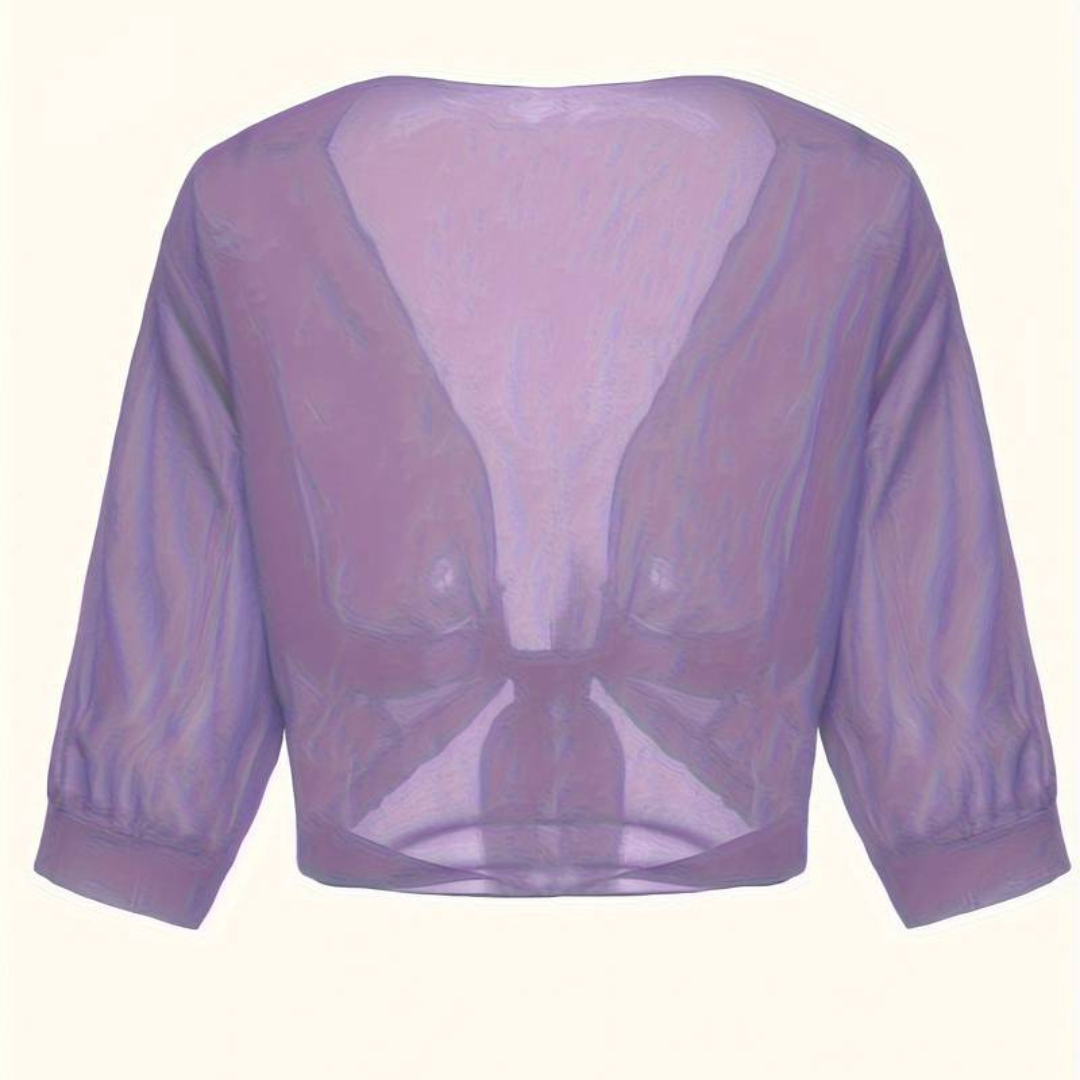 Avayah | Damen Kurzer Bluse | Stricken