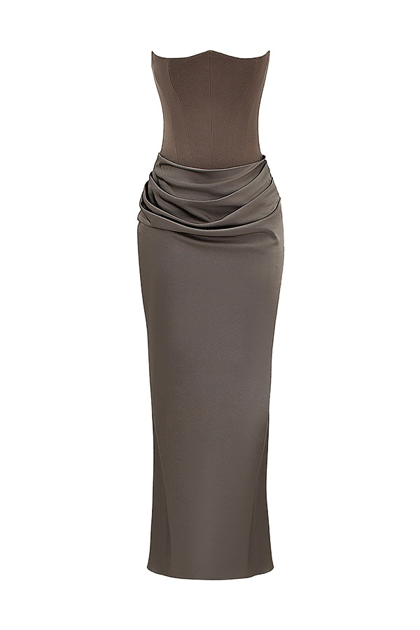Theresa | Elegantes trägerloses Korsettkleid