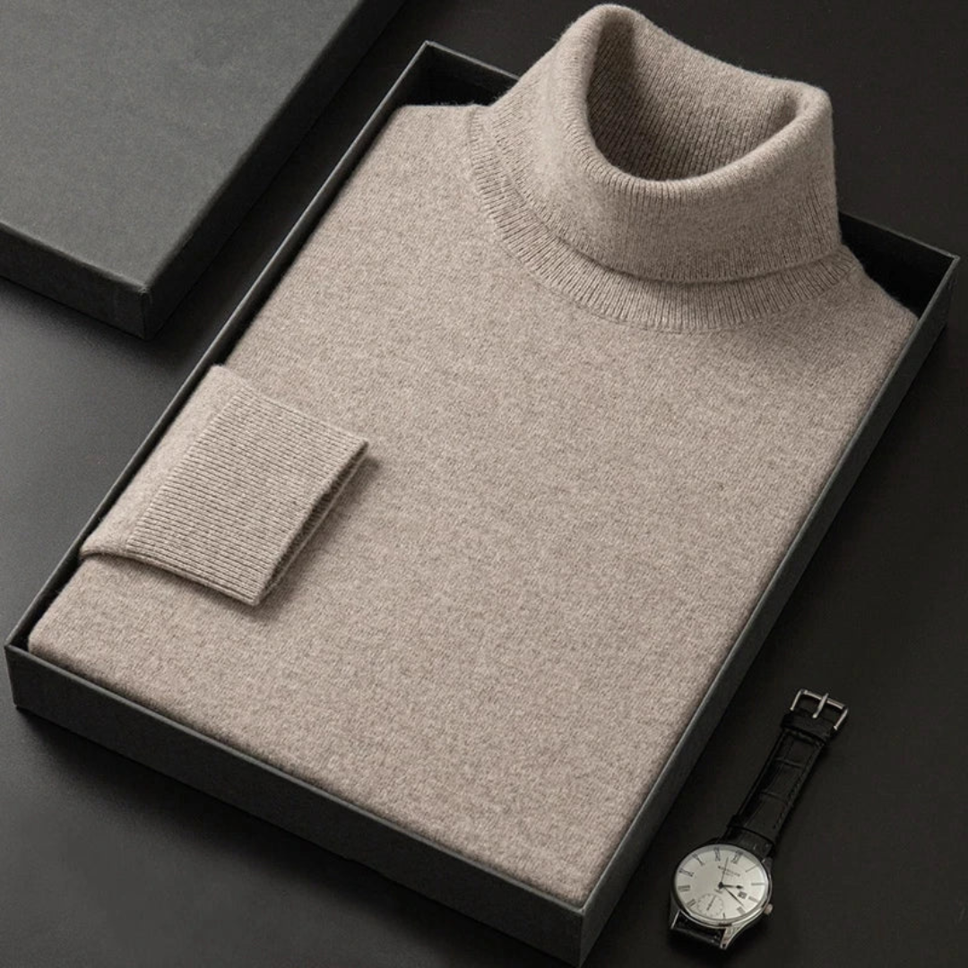 Marlon | Herren Rollkragenpullover gestrickt | Warm