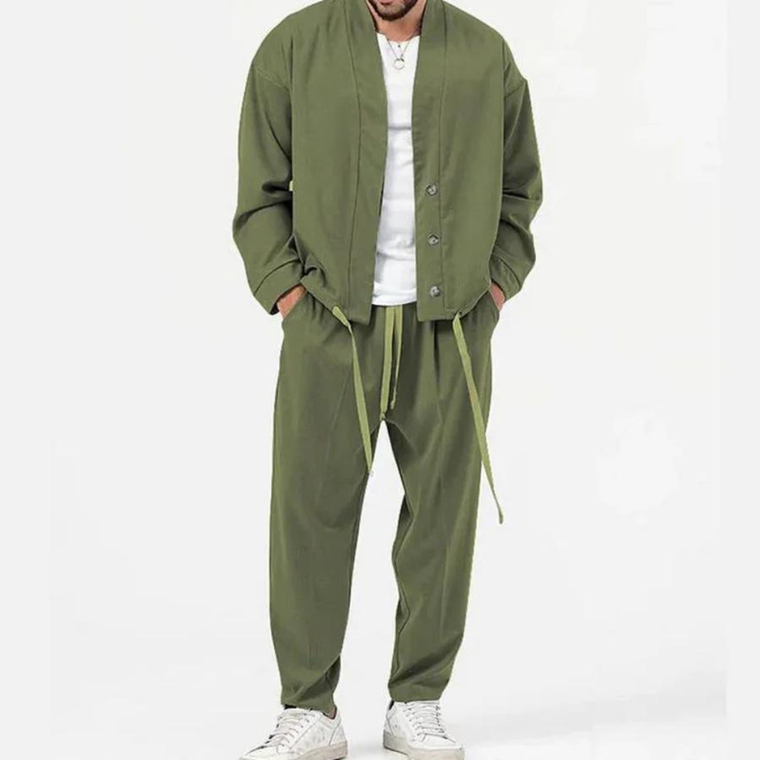 Harry | Herren Freizeit Hose & kleine Jacke Satz | Zweiteilig