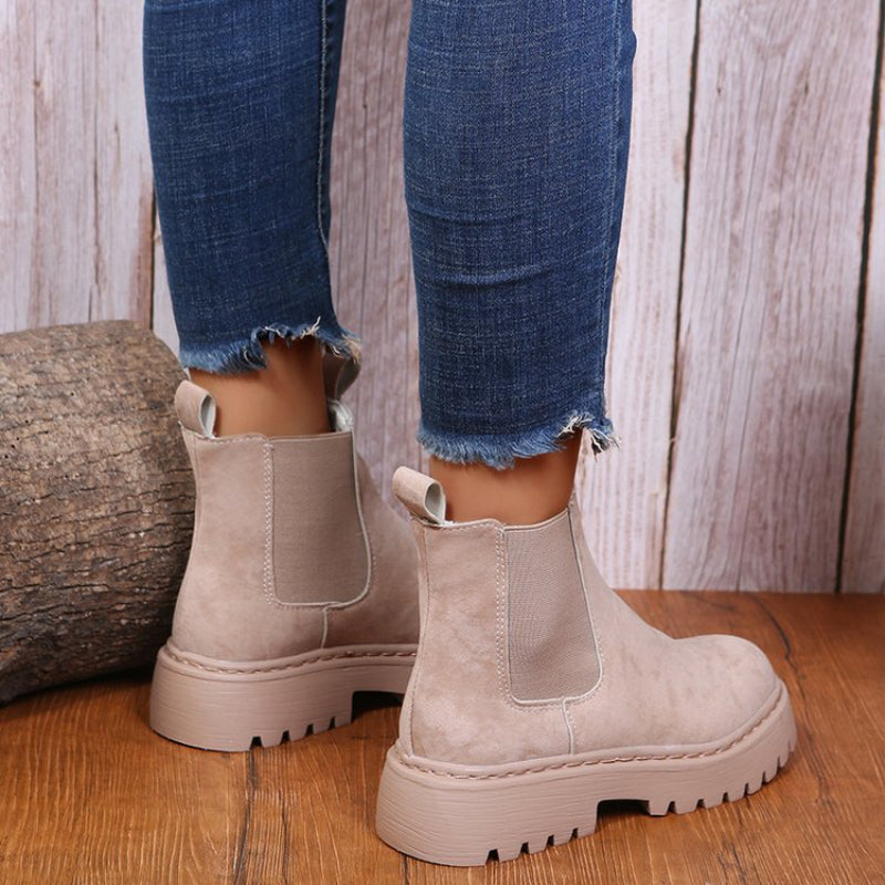 Solid Chunky Boots
