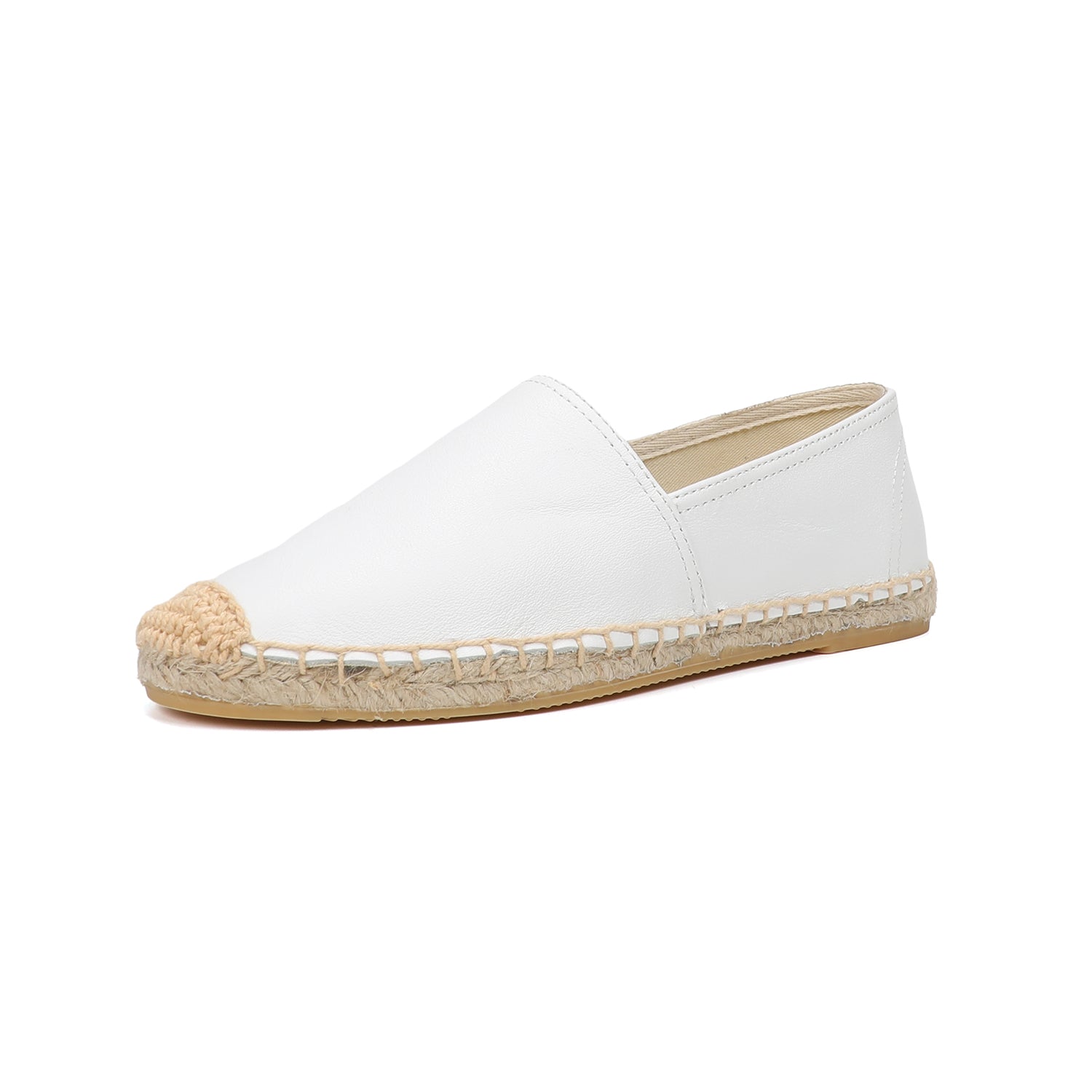 BallettLeder – Flache Ballett-Espadrilles aus Rindsleder