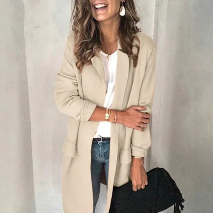 Elegante lange Strickjacke für Frauen - Leena