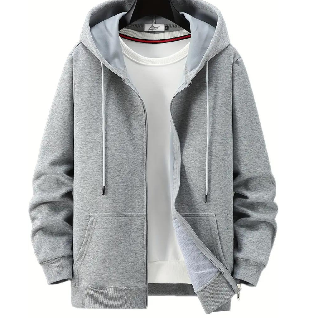 Dexter | Herren Lässige Kapuzen Kapuzenpulli | Reißverschluss Hoch