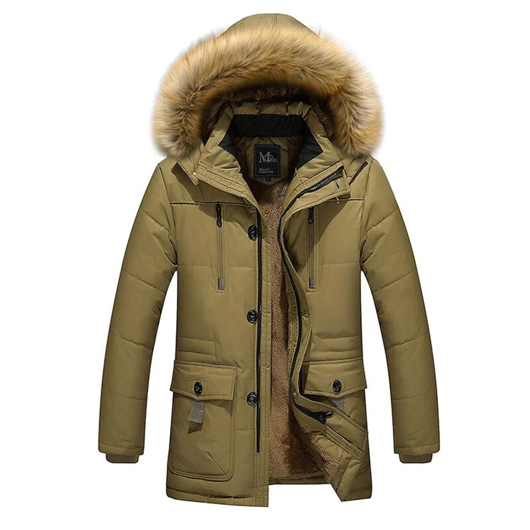 Krew | Herren Winter Kapuze Parka Jacke | Warme