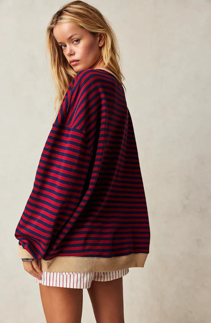 Chariz – Bequemer gestreifter Pullover