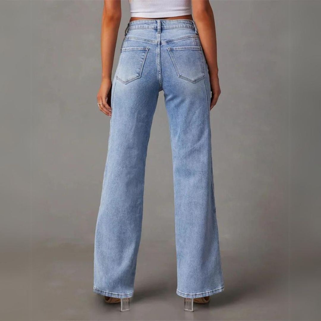 Siena | Damen Gerader Schnitt Hosen | Lässig