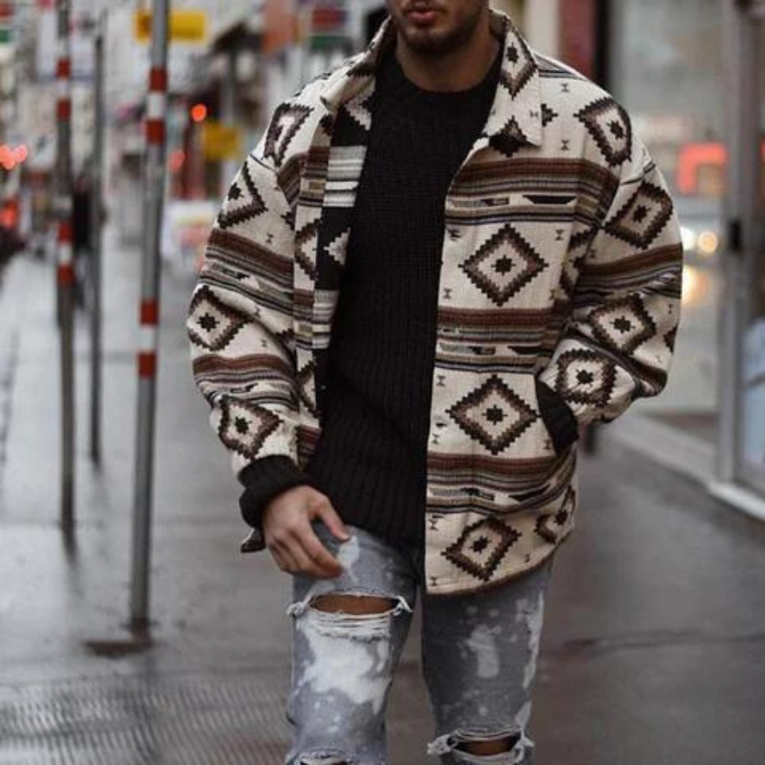 Salem | Herren Warme Klassische Jacke | Knopf Daunen