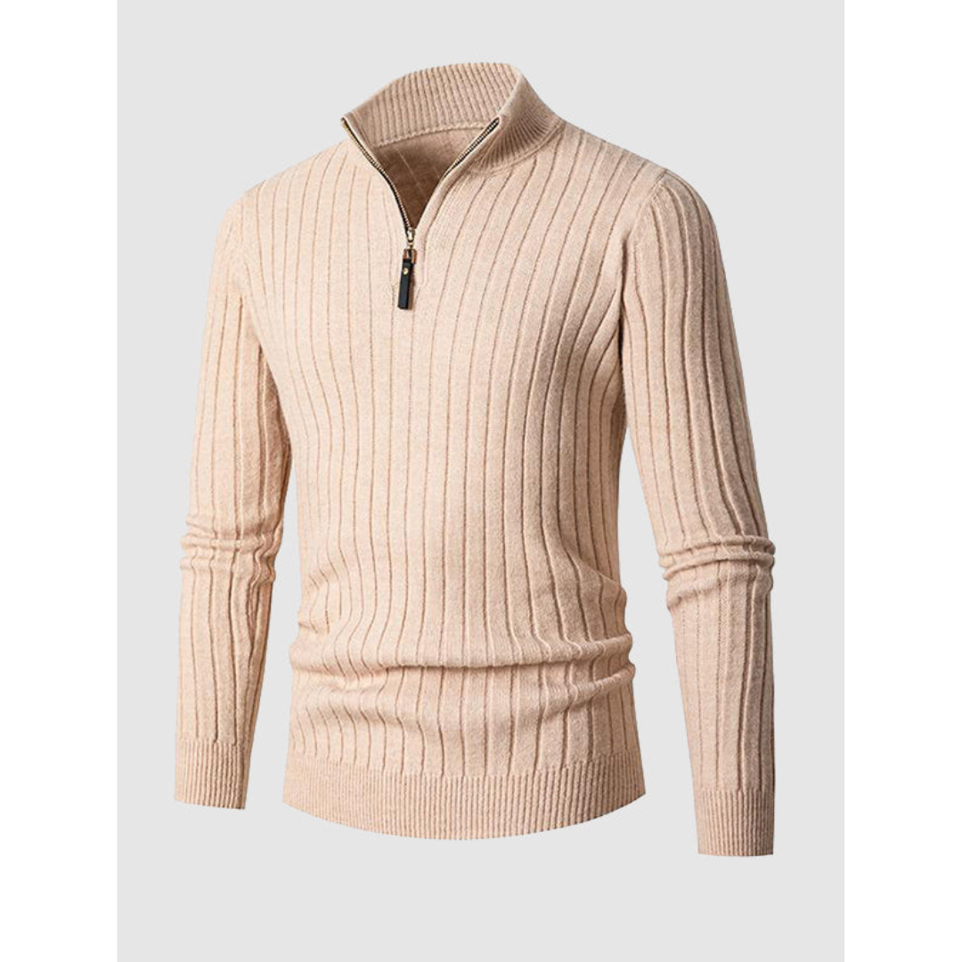 Sageh | Herren Lässiger Strick Pullover | Warme