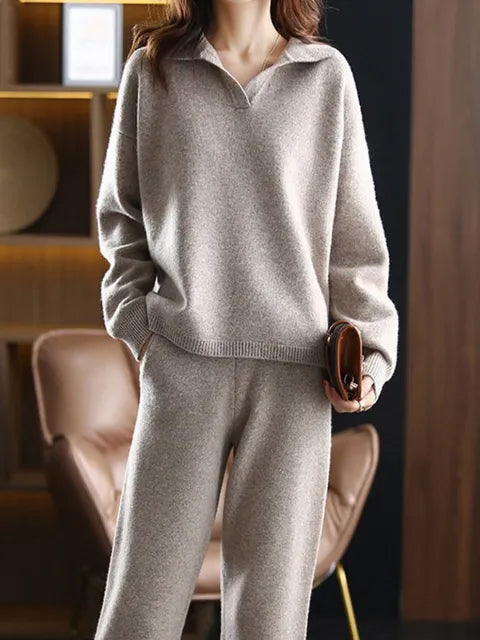 Hailey | Damen Elegante Zweiteiliges Set | Winter