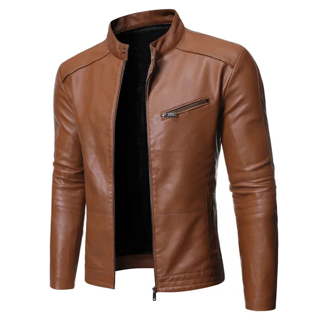 UrbanEdge – Klassische Herren-Lederjacke