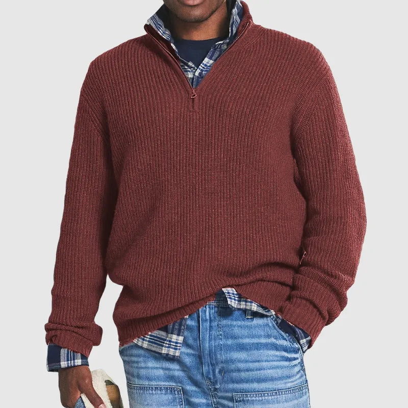 Felnan | Herren Lässiger Strick Pullover | Warme