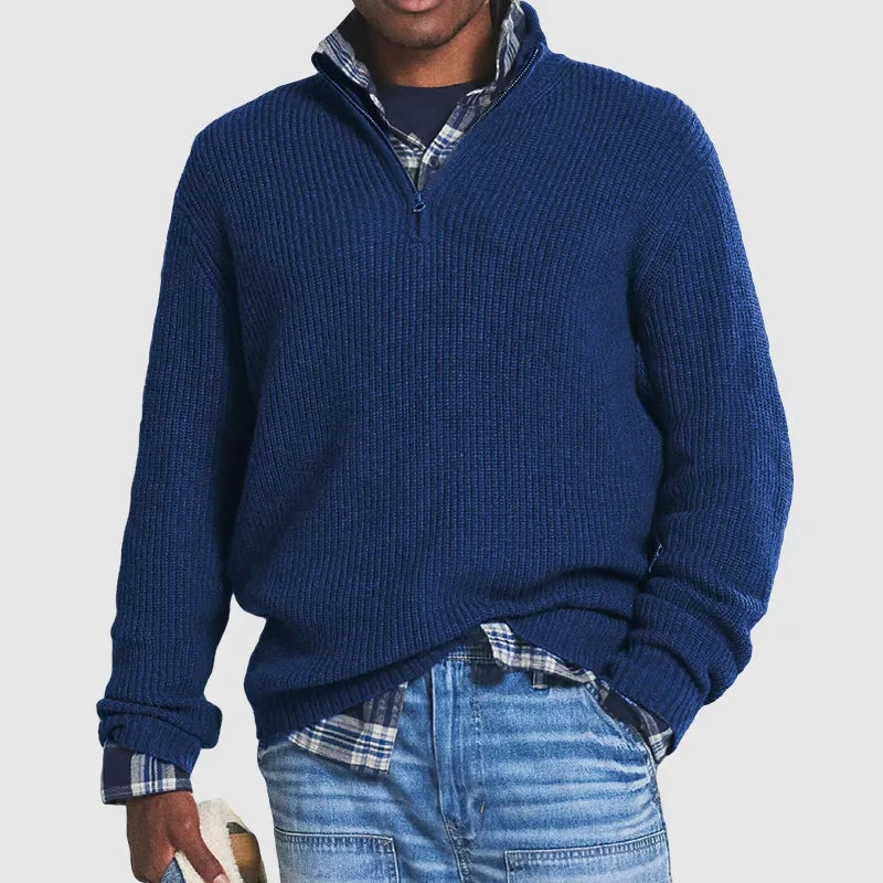 Felnan | Herren Lässiger Strick Pullover | Warme
