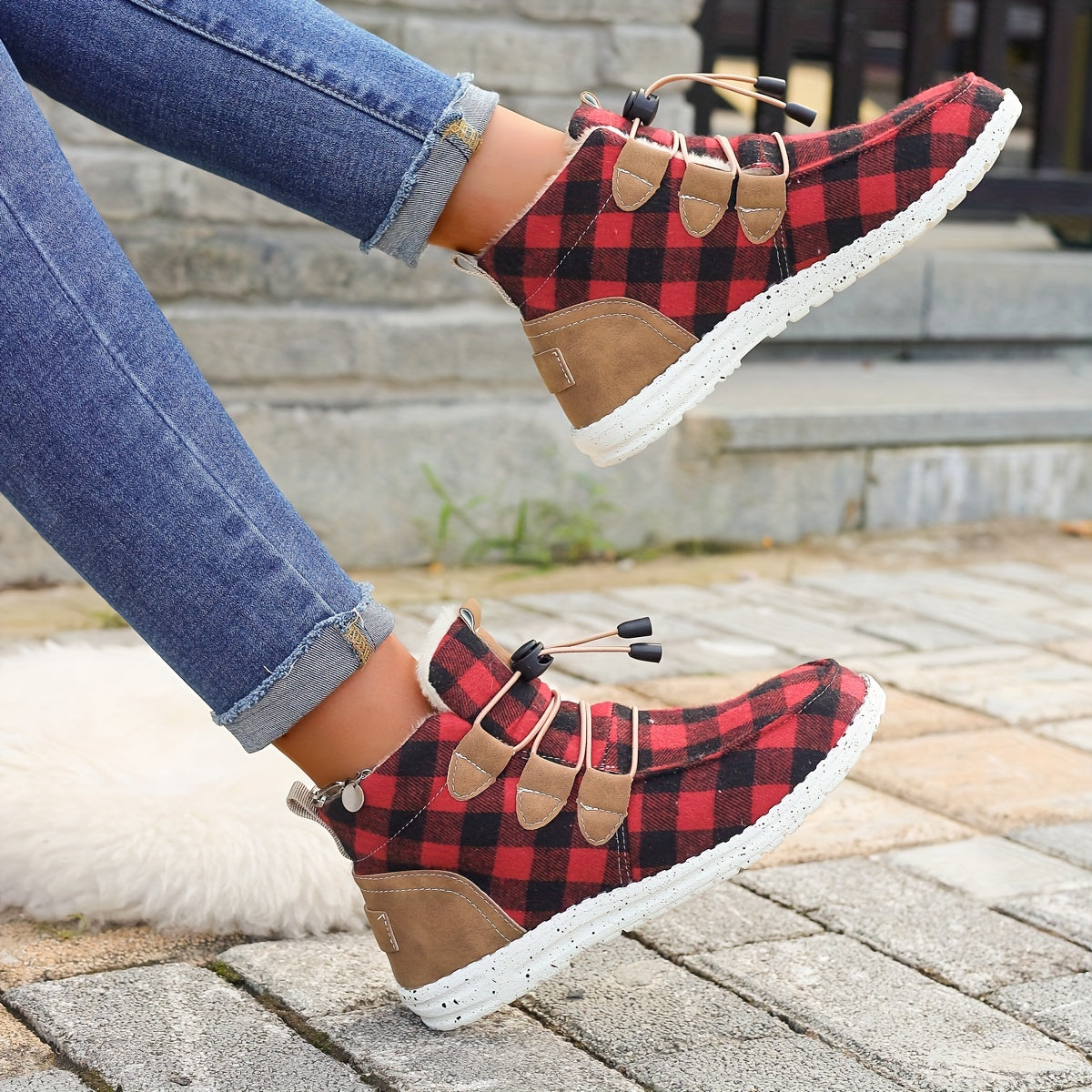 Geometrische Slip-On-Schuhe für Damen
