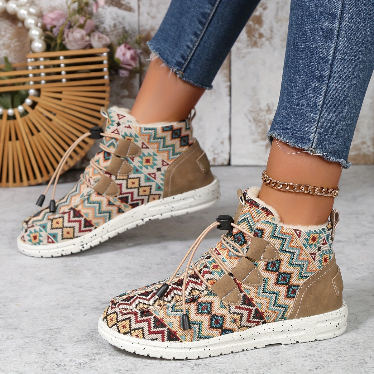 Geometrische Ankle Boots für Damen