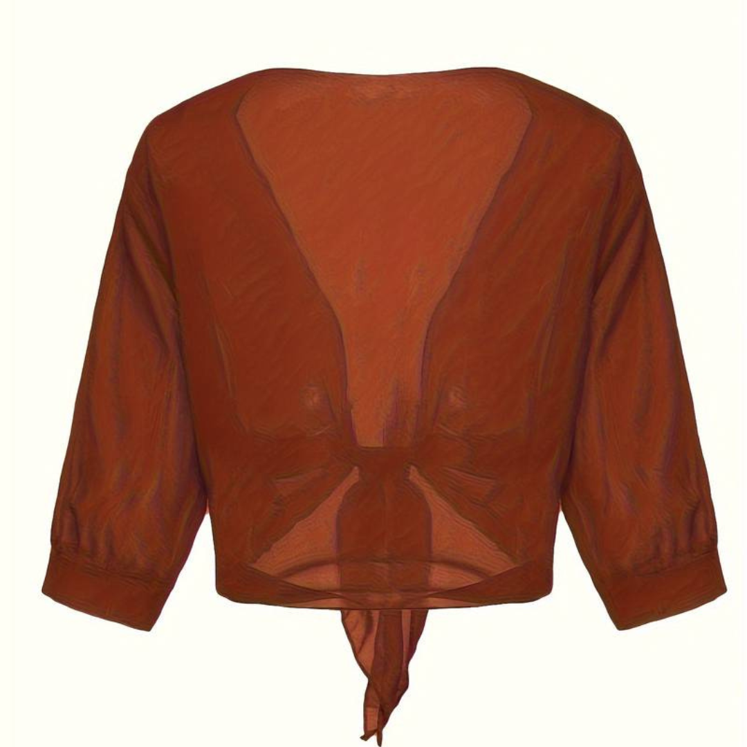Avayah | Damen Kurzer Bluse | Stricken