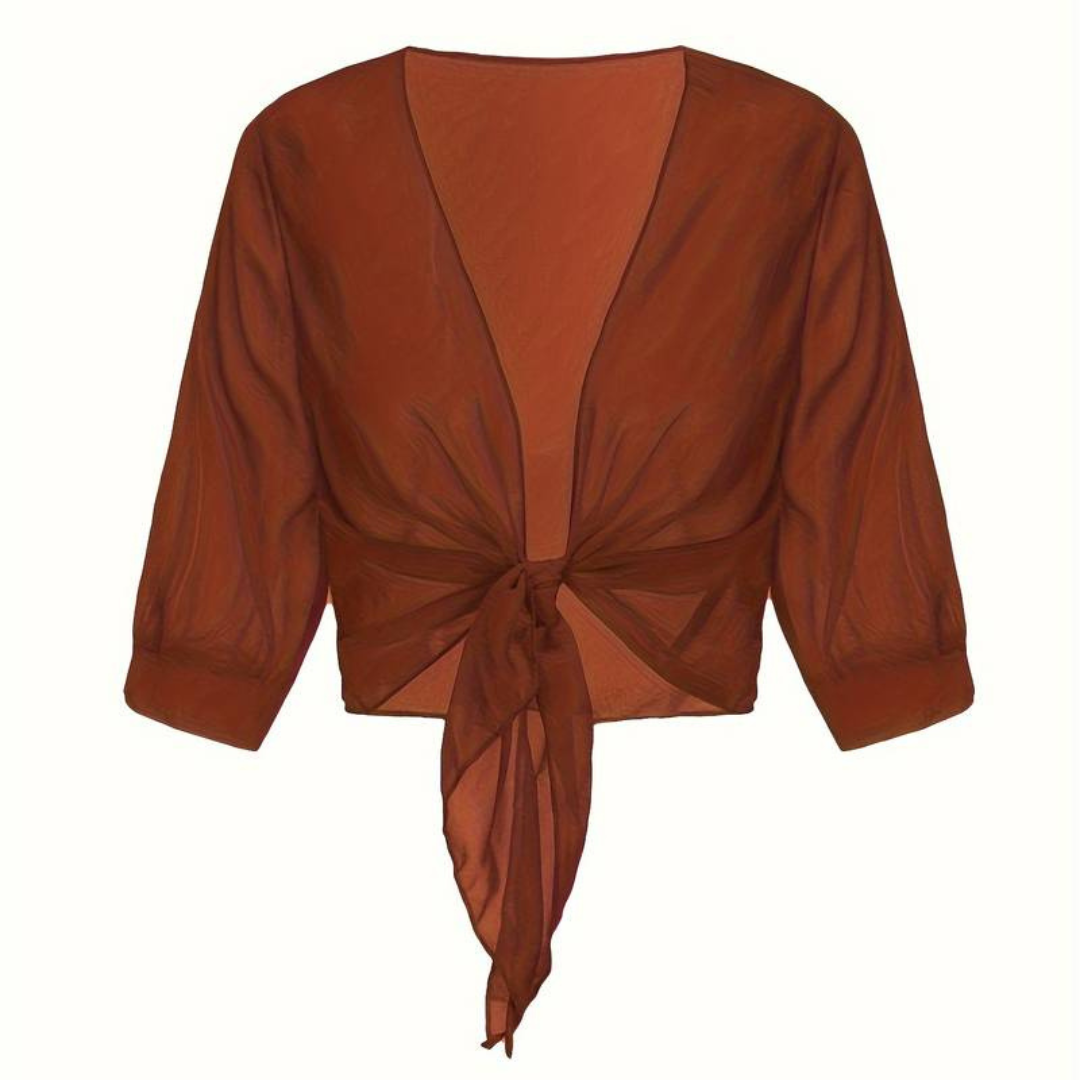 Avayah | Damen Kurzer Bluse | Stricken