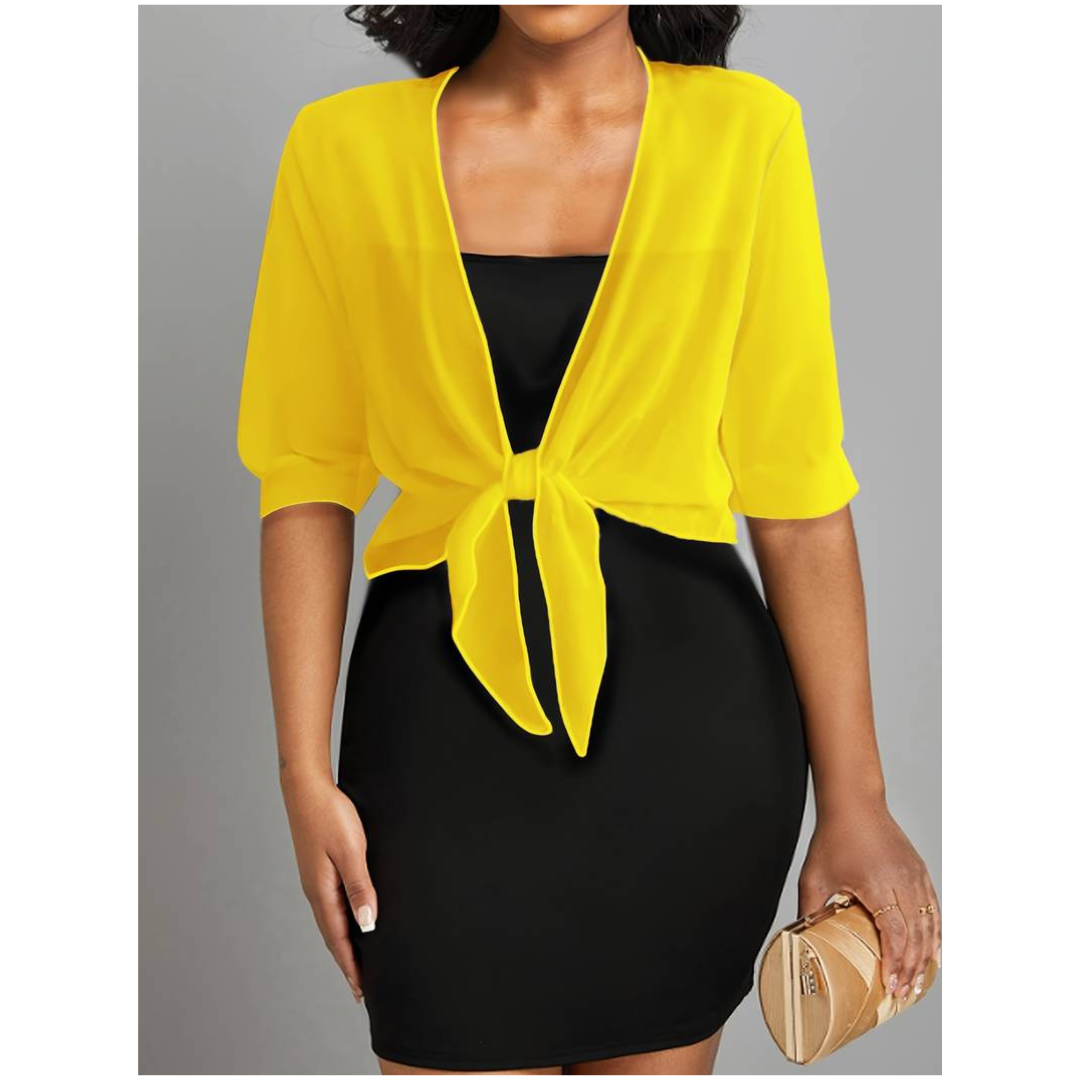 Avayah | Damen Kurzer Bluse | Stricken
