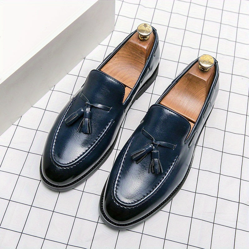 RetroSchritt – Vintage Kunstleder Loafer für Männer