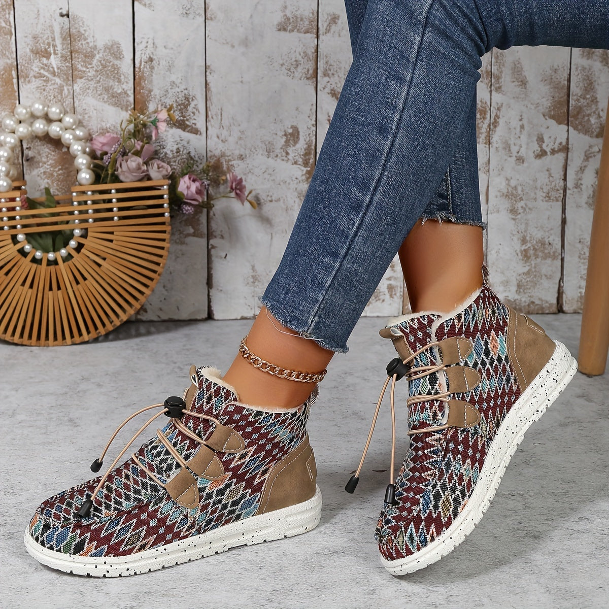 Geometrische Ankle Boots für Damen